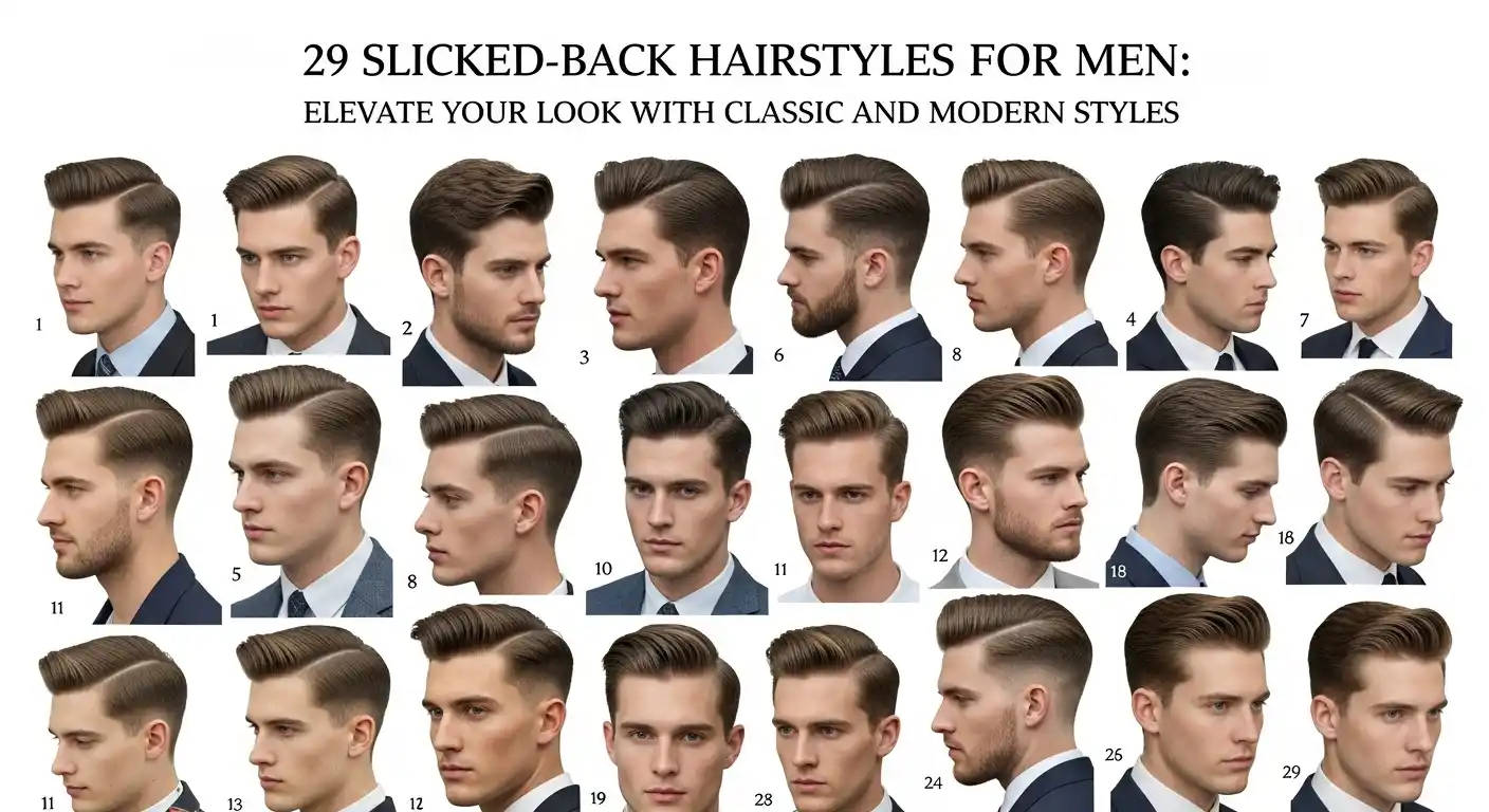 Taper Fade Haircut 9 29 Slicked Back Hairstyles for Men Elevate Your Look with Classic and Modern Styles 2