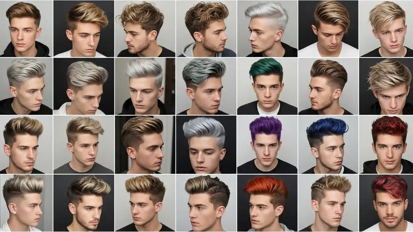 34 Trendy Hair Color Ideas for Men Stand Out with Highlights
