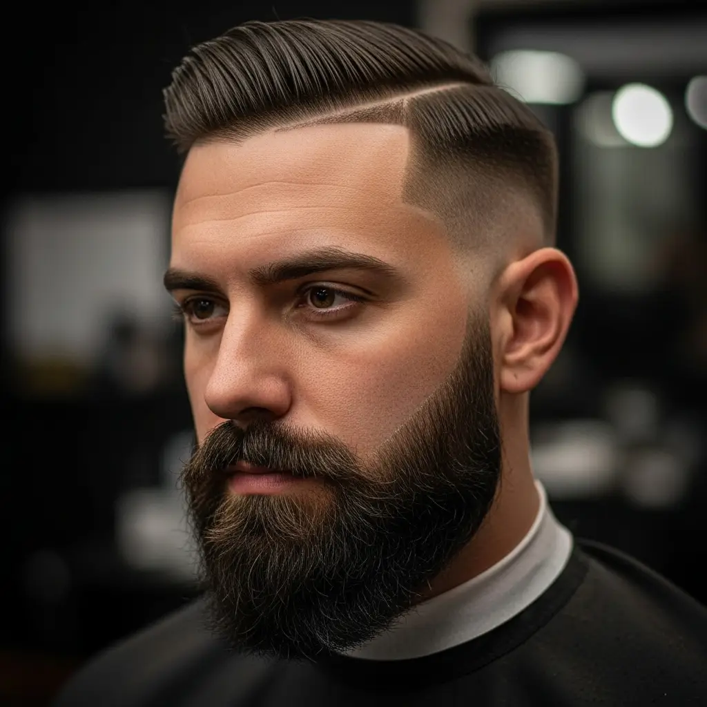 23 Bold Faded Beard Styles for Men That Stand Out 5 Bald Fade Beard