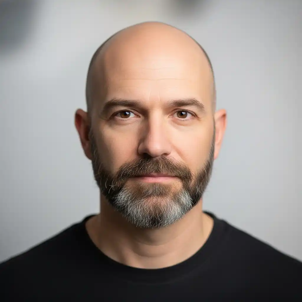 46 Bold Beard Styles to Complement Your Bald Look: A Comprehensive Style Guide 42 Beard with Medium Density