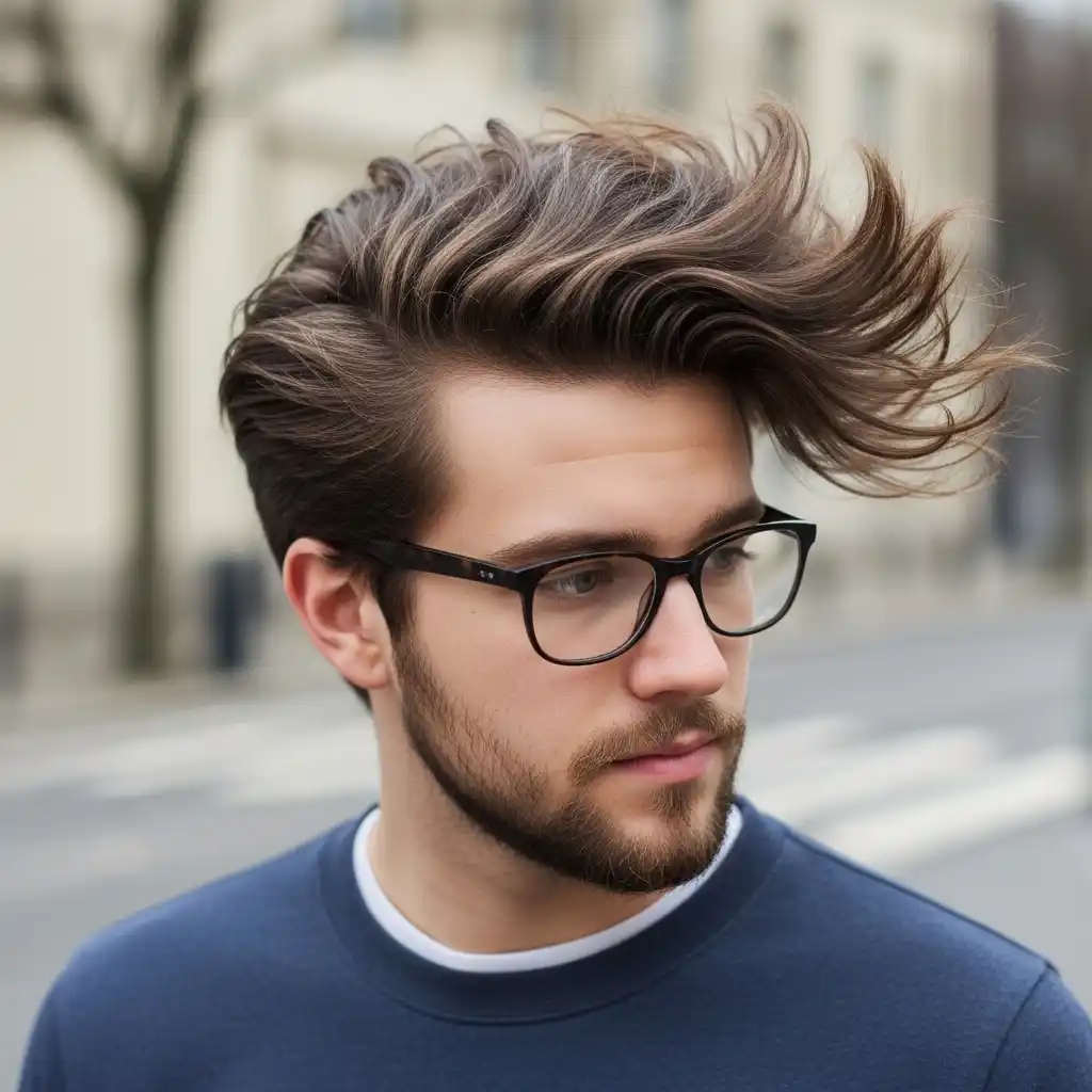 35 Stunning Hairstyles for Men with Glasses: Discover Your Signature Look 30 Bro Flow Hairstyle with Glasses