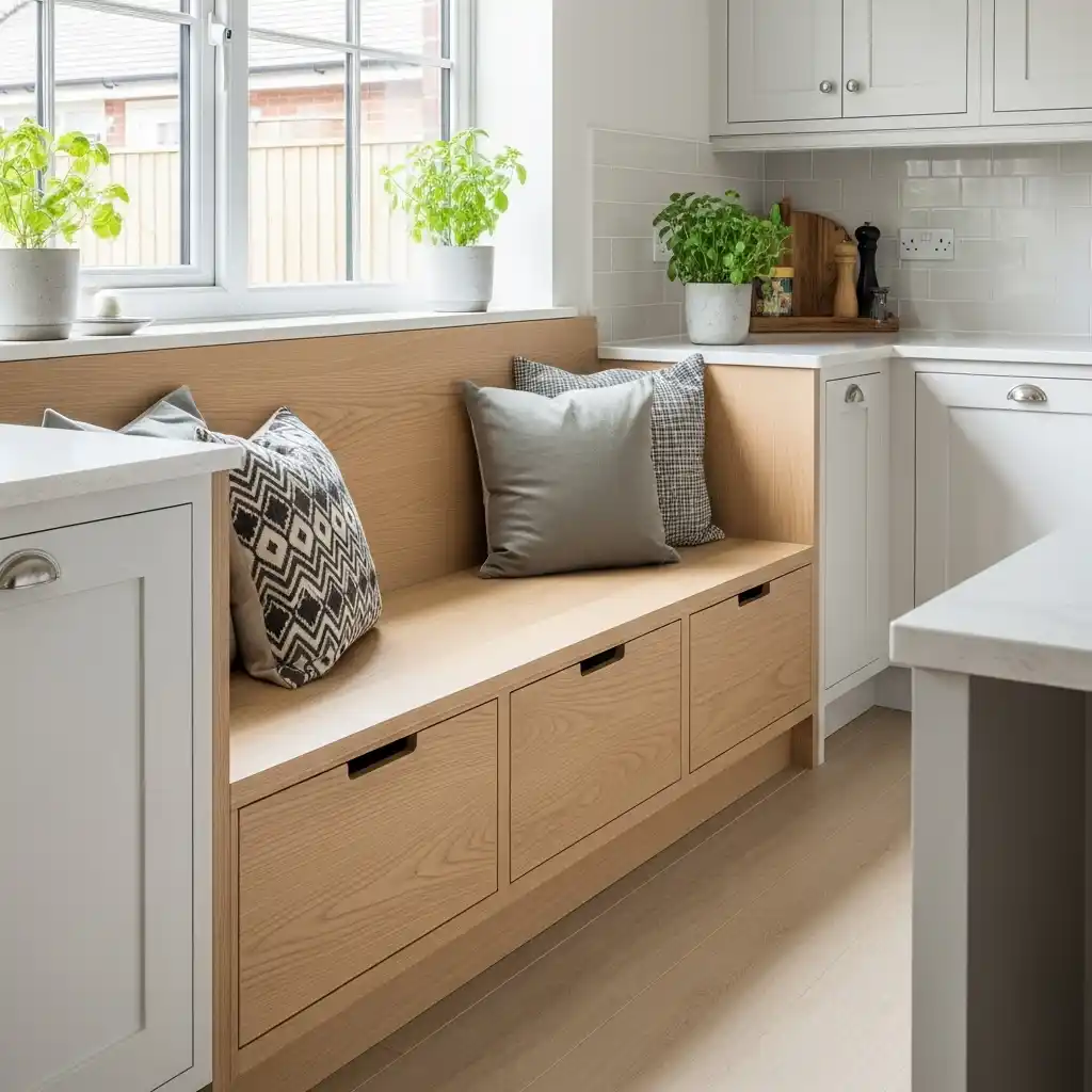 23 Small Kitchen Remodel Ideas That Maximize Space 17 Built In Seating