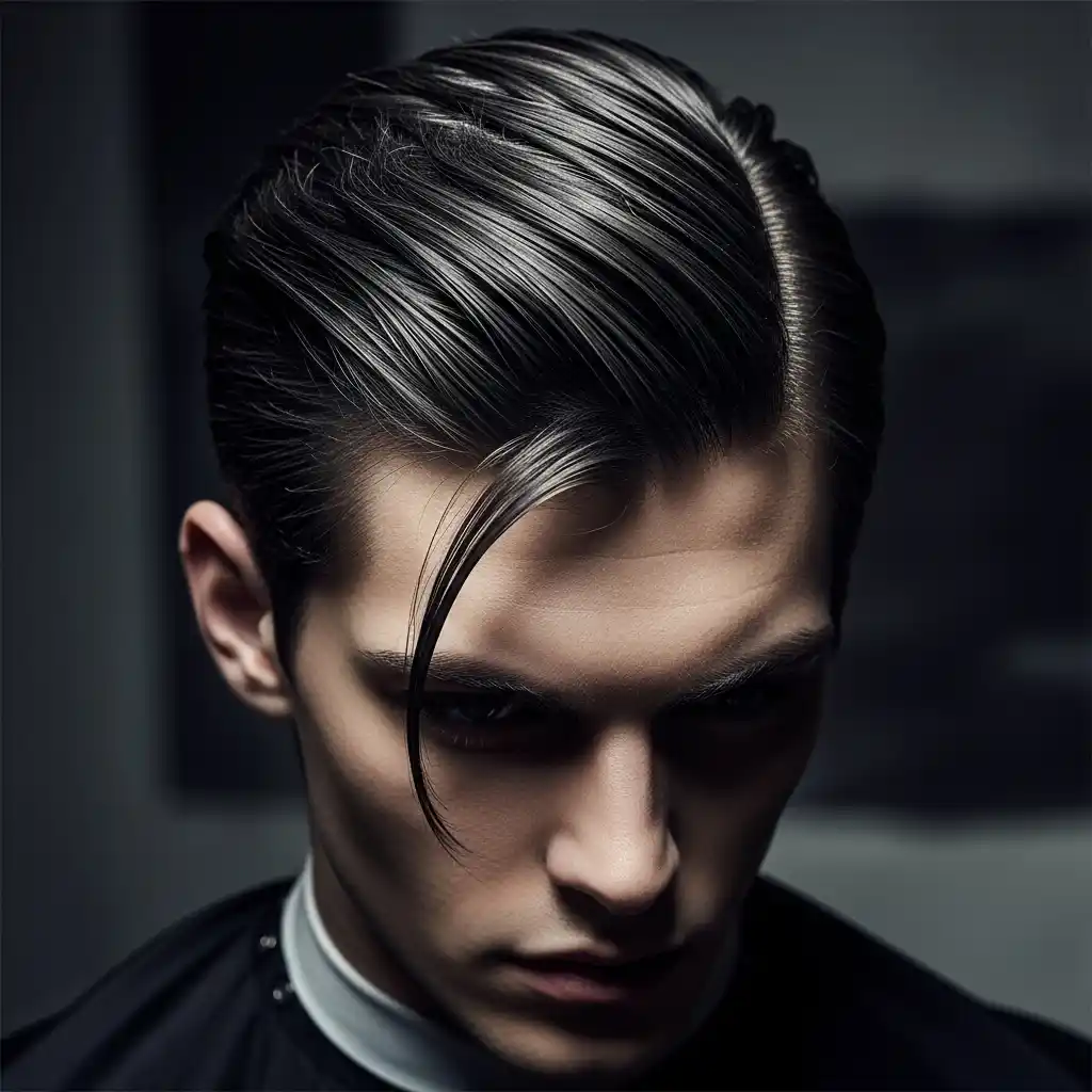 34 Trendy Hair Color Ideas for Men: Stand Out with Highlights 16 Charcoal Black Highlights