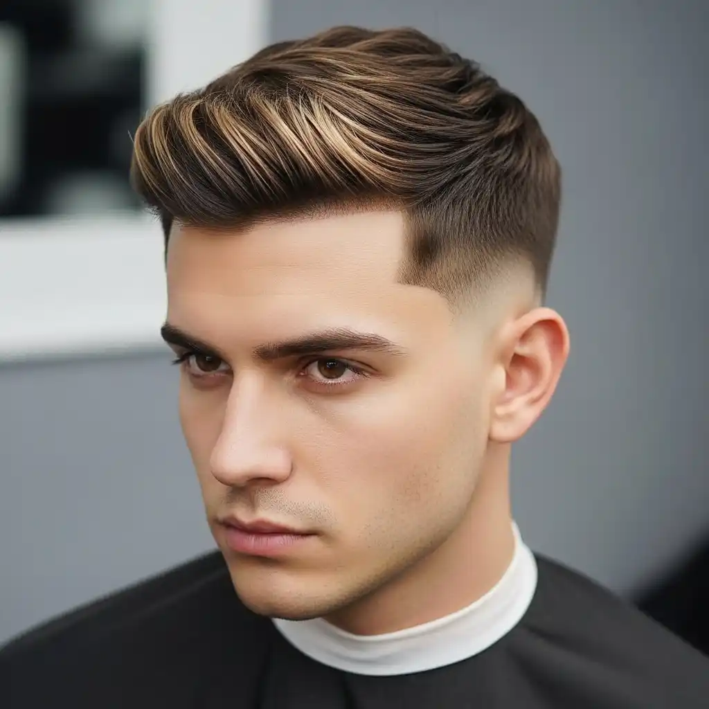 34 Trendy Hair Color Ideas for Men: Stand Out with Highlights 5 Chocolate Brown Highlights