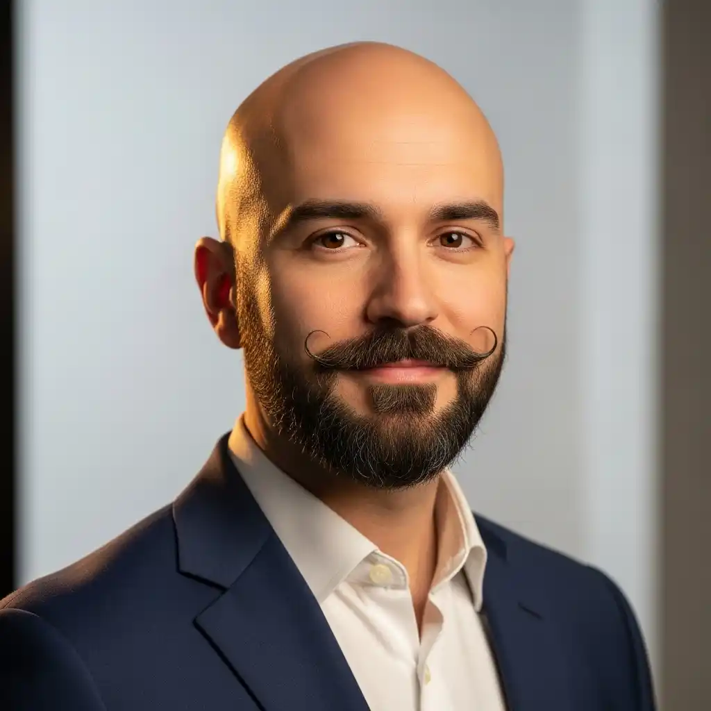 46 Bold Beard Styles to Complement Your Bald Look: A Comprehensive Style Guide 7 Circle Beard for Bald Men