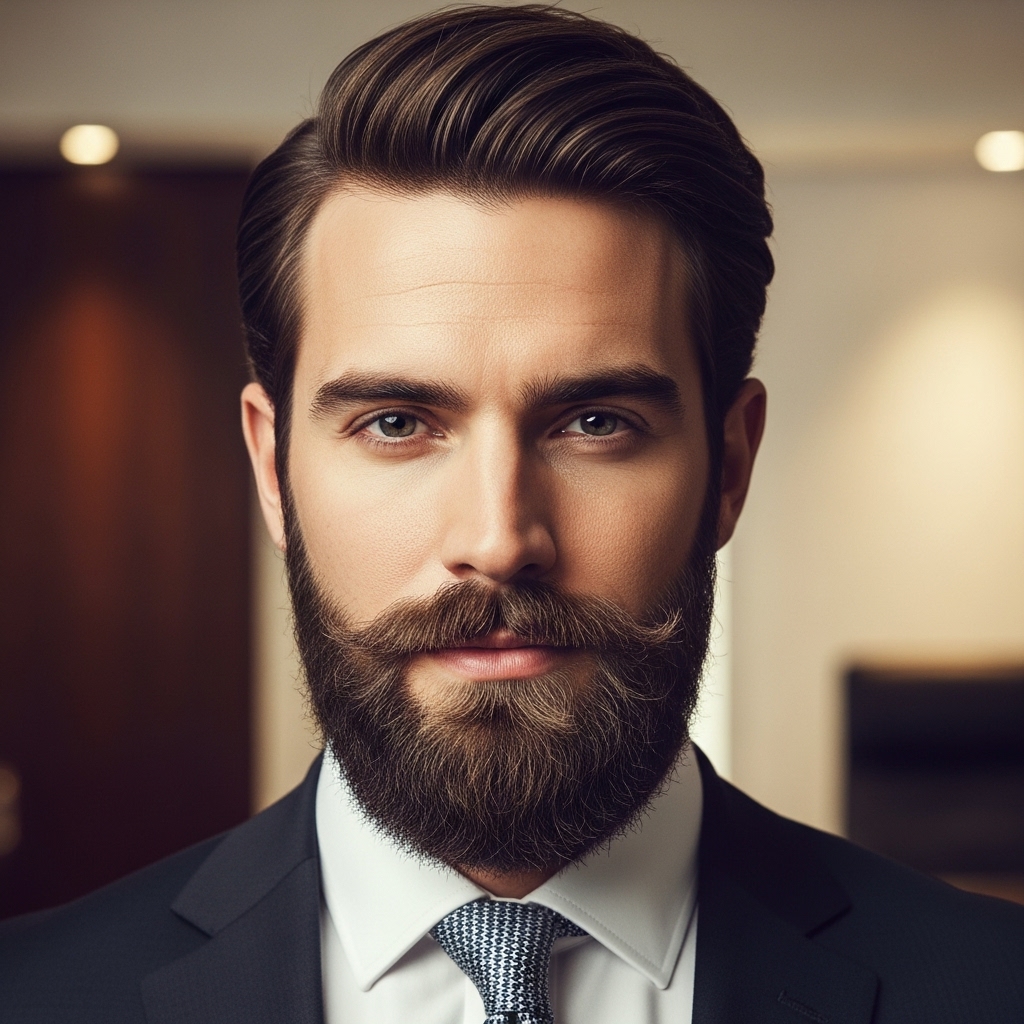 24 Powerful Italian Beard Styles for Masculine Men 1 Classic Italian Full Beard
