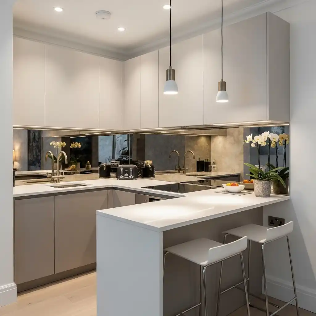 22 Small Kitchen Decor Ideas with Big Style Impact 5 Compact Kitchen Island or Rolling Cart