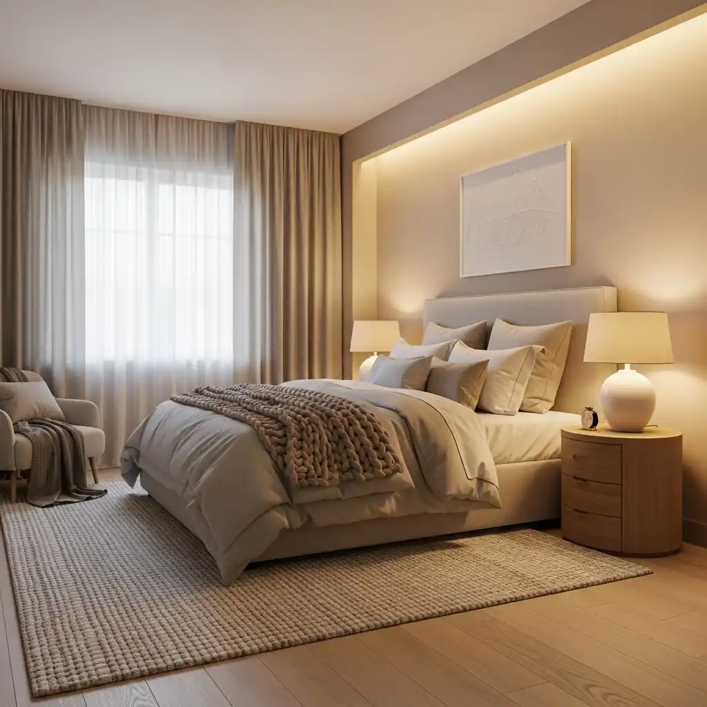 24 Bedroom Designs That Combine Comfort & Elegance 19 Elegant Bedroom with Symmetry