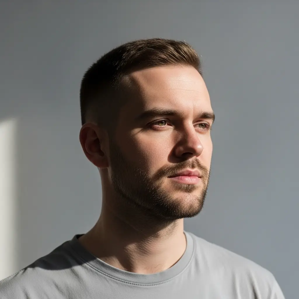 23 Bold Faded Beard Styles for Men That Stand Out 16 Faded Beard with Slick Back Hair