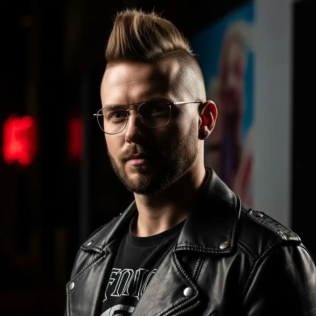 35 Stunning Hairstyles for Men with Glasses: Discover Your Signature Look 25 Faux Hawk with Glasses