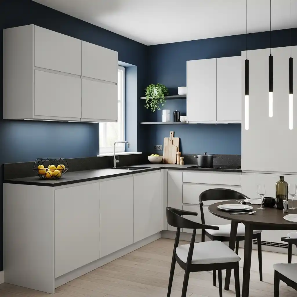 22 Small Kitchen Decor Ideas with Big Style Impact 11 Floating Shelves Above Countertops