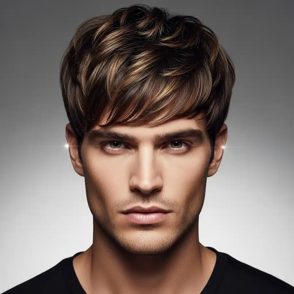 25 Trendy Men’s Fringe Hairstyles for 2026: Inspiration, Tips, and Color Ideas 16 Fringe with Highlights