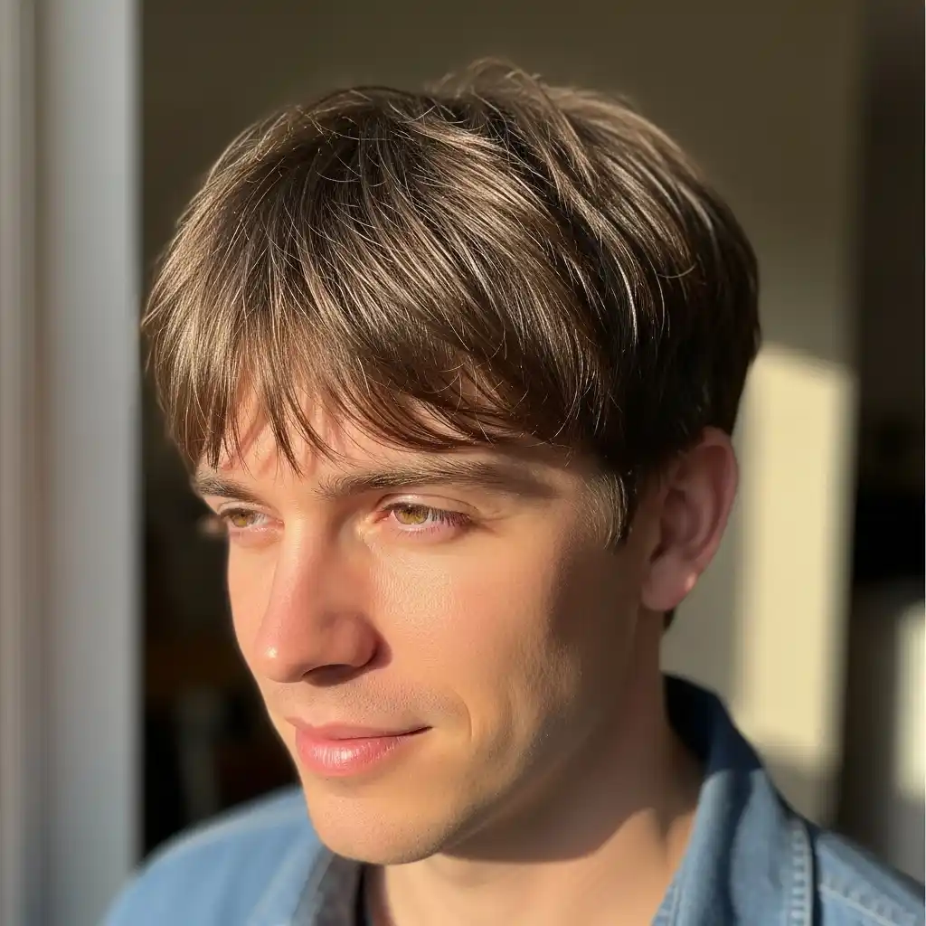 25 Trendy Men’s Fringe Hairstyles for 2026: Inspiration, Tips, and Color Ideas 19 Fringe with Natural