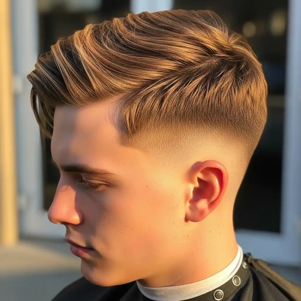 34 Trendy Hair Color Ideas for Men: Stand Out with Highlights 28 Golden Brown Highlights