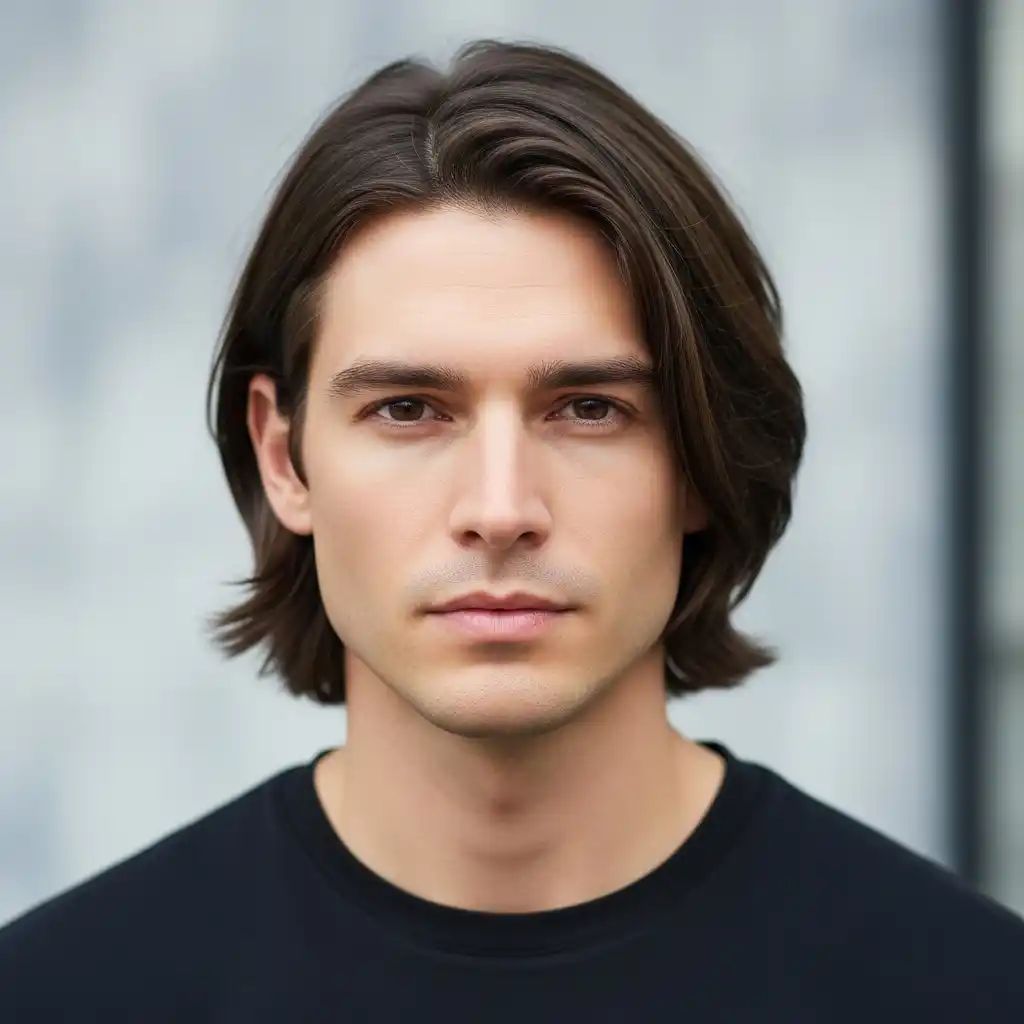 36 Stylish Shoulder-Length Hair Ideas for Men: Elevate Your Look 14 Hair with Tapered Ends Shoulder Length