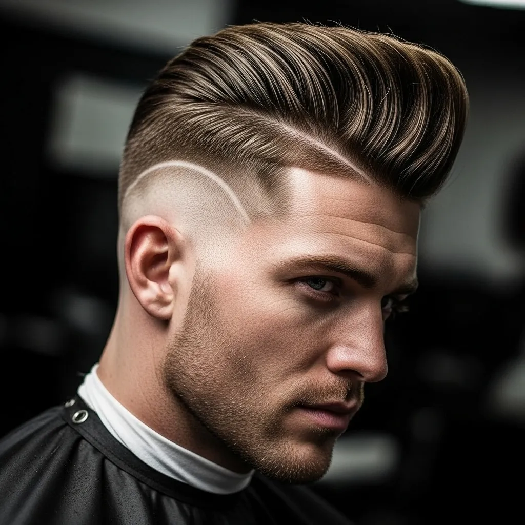 23 Bold Pompadour Hairstyles for a Confident Look 5 High Fade Pompadour haircuts