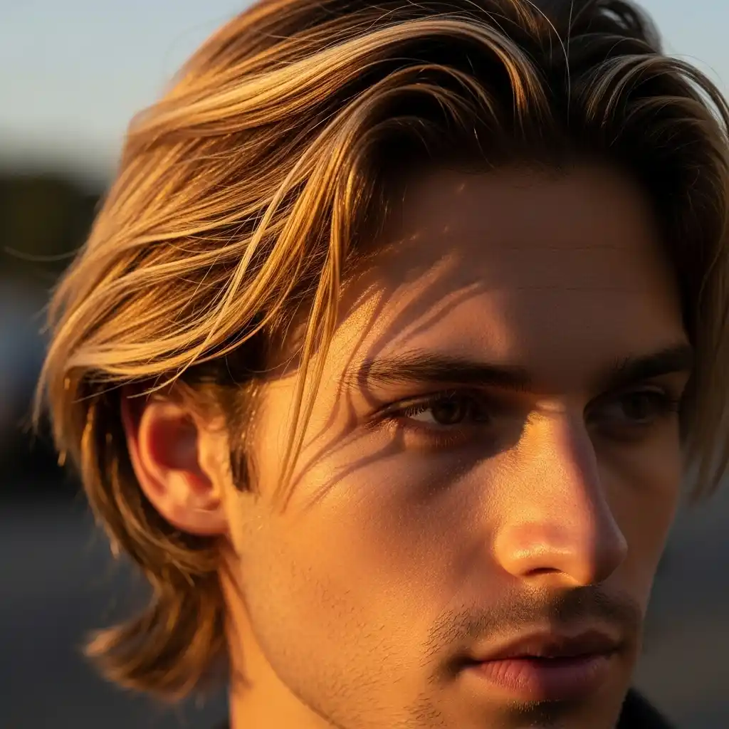 34 Trendy Hair Color Ideas for Men: Stand Out with Highlights 4 Honey Blonde Highlights