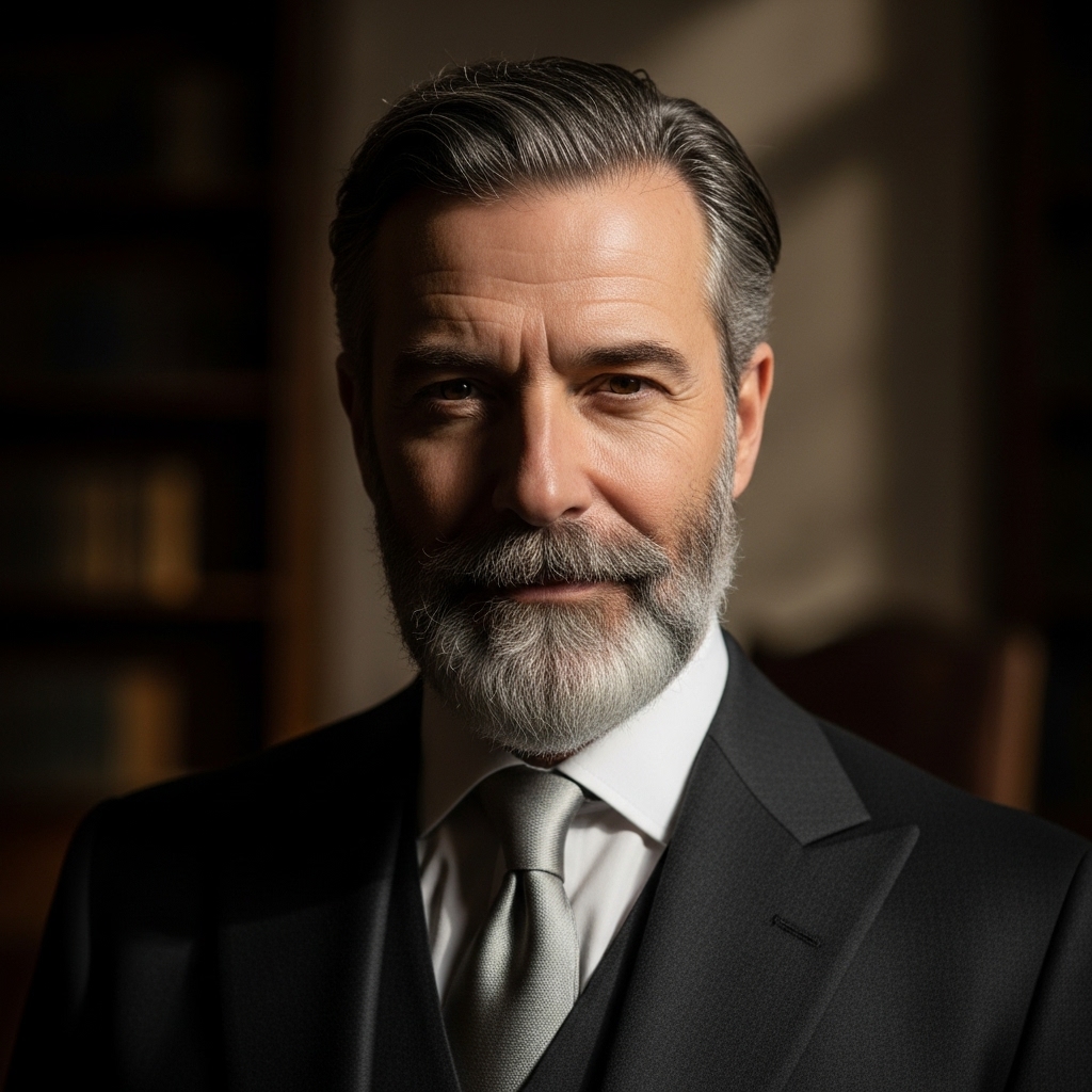 24 Powerful Italian Beard Styles for Masculine Men 21 Italian Beard for Mature Men