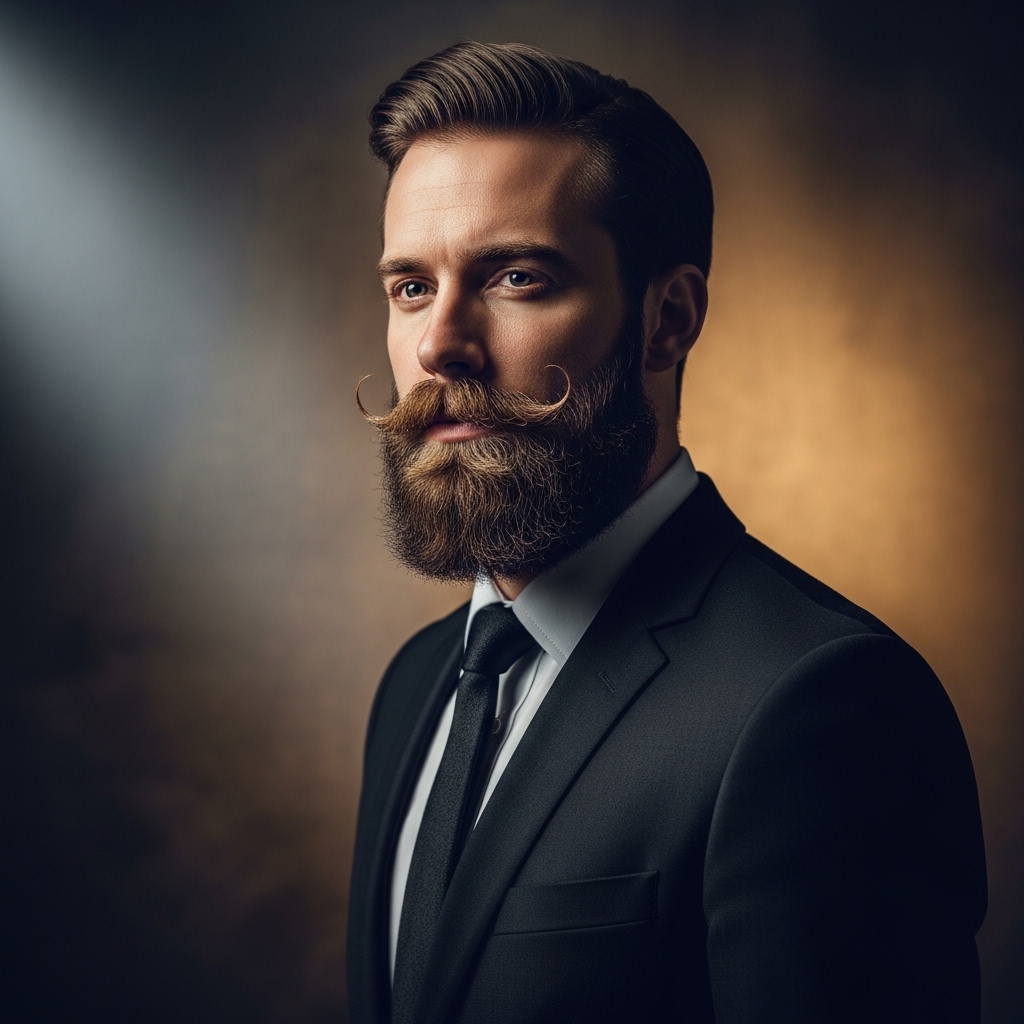 24 Powerful Italian Beard Styles for Masculine Men 19 Italian Beard with Curly Hair
