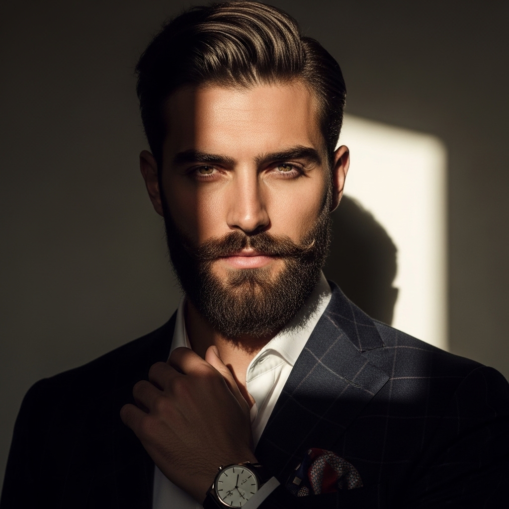 24 Powerful Italian Beard Styles for Masculine Men 23 Italian Beard with Sharp Jawline