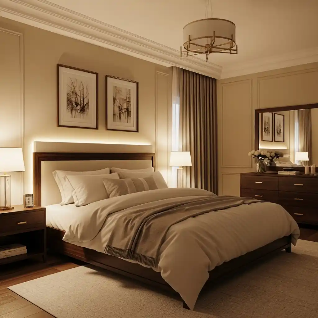 23 Master Bedroom Decor Ideas for a Cozy Luxe Retreat 2 Layered Bedding for Cozy Sophistication