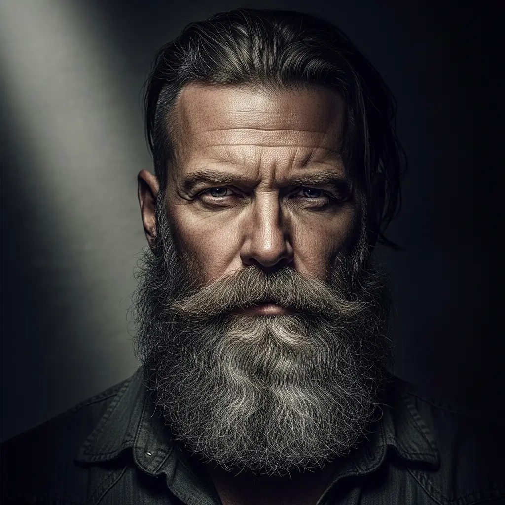 23 Bold Faded Beard Styles for Men That Stand Out 9 Long Beard with Fade