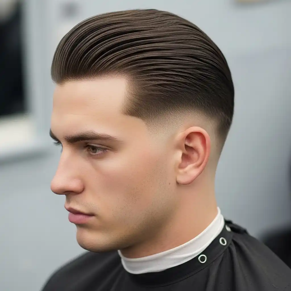 29 Slicked-Back Hairstyles for Men: Elevate Your Look with Classic and Modern Styles 5 Low Fade Slicked Back Hair