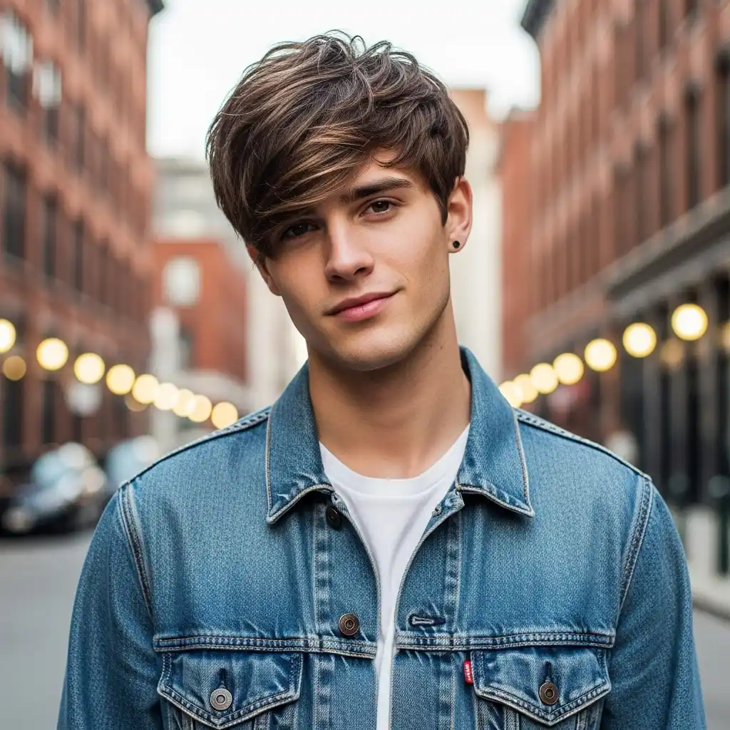 26 Stylish Bob Hairstyles for Men in 2026: Top Trends and Hair care Tips You Need to Know 22 Messy Bob with Fringe