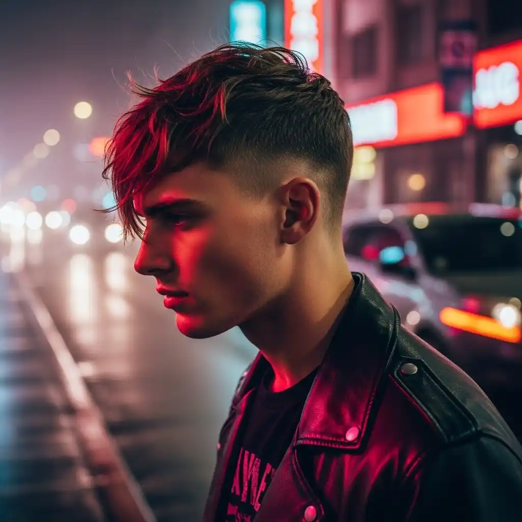 25 Trendy Men’s Fringe Hairstyles for 2026: Inspiration, Tips, and Color Ideas 2 Messy Fringe with Fade