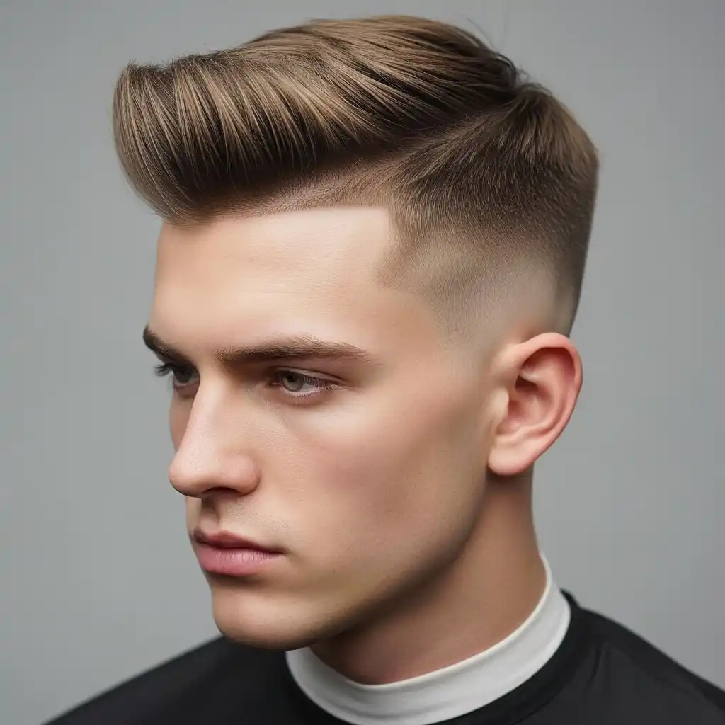31 Trendsetting Mid Fade Haircuts for Men with Thin Hair 26 Mid Fade with Flat Top Illusion