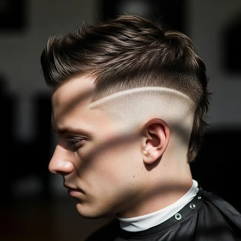 31 Trendsetting Mid Fade Haircuts for Men with Thin Hair 16 Mid Fade with Low Profile Slick Back