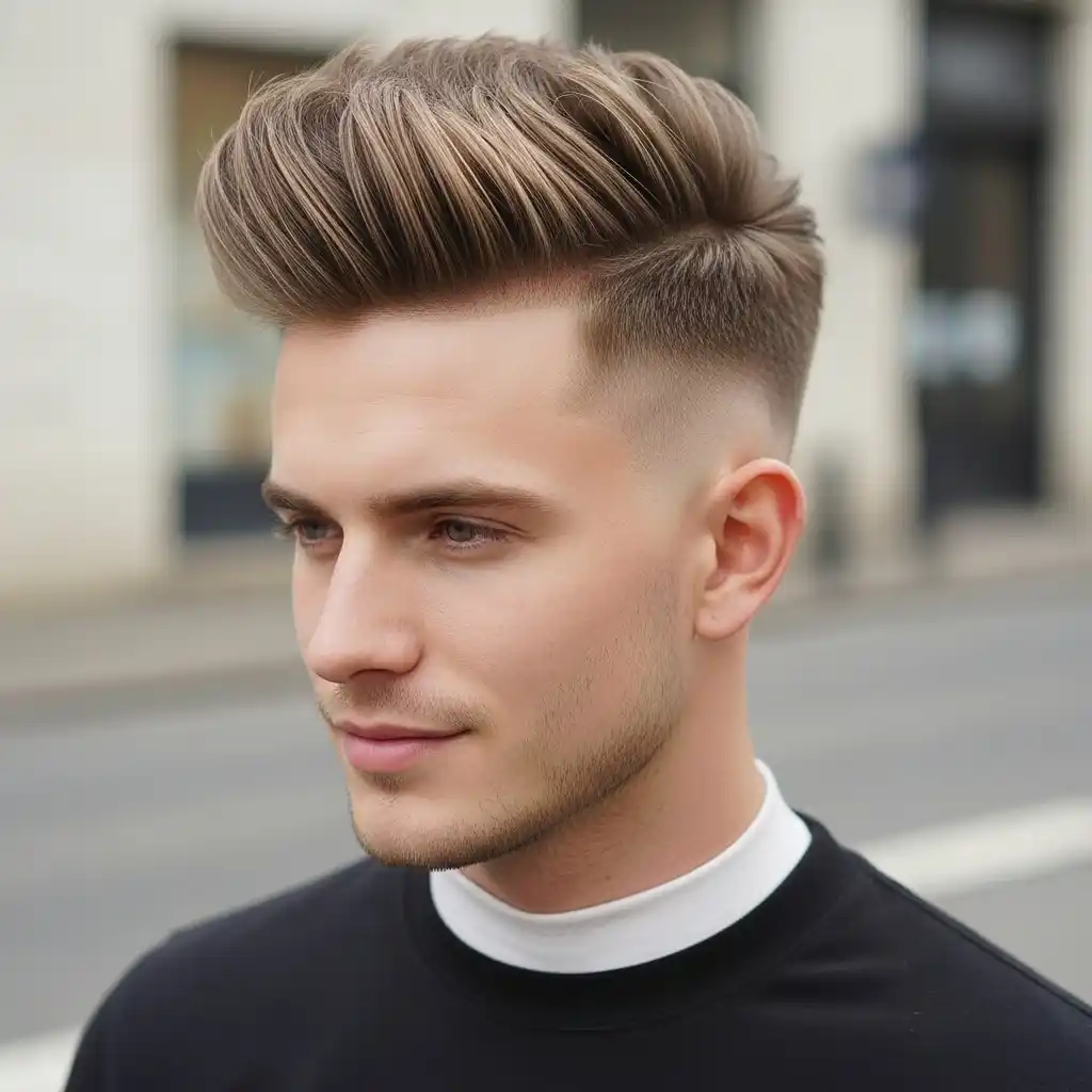 31 Trendsetting Mid Fade Haircuts for Men with Thin Hair 17 Mid Fade with Micro
