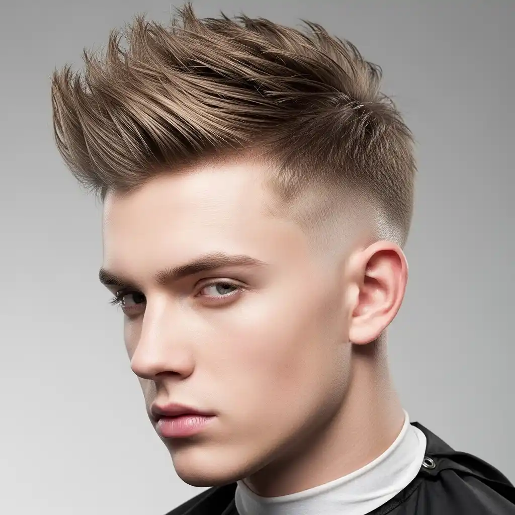 31 Trendsetting Mid Fade Haircuts for Men with Thin Hair 7 Mid Fade with Short Quiff