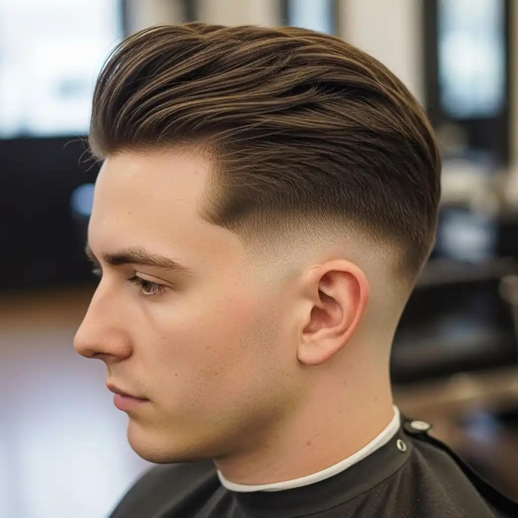 31 Trendsetting Mid Fade Haircuts for Men with Thin Hair 29 Mid Fade with Subtle Undercut Top
