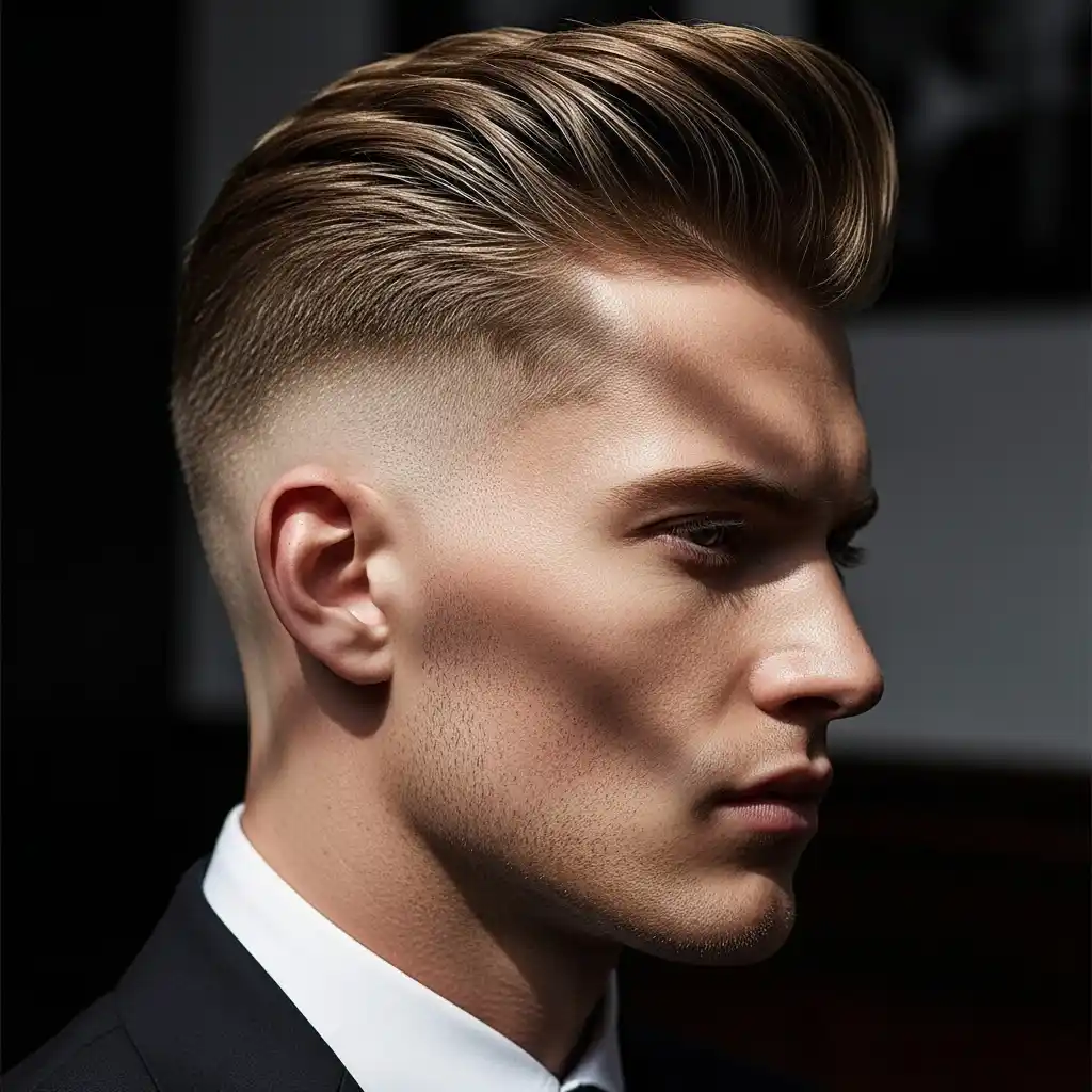 31 Trendsetting Mid Fade Haircuts for Men with Thin Hair 11 Mid Fade with Tapered Crown