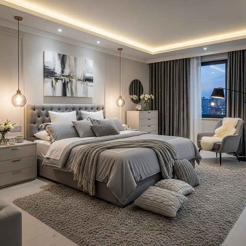 24 Bedroom Designs That Combine Comfort & Elegance 2 Modern Bedroom with Warm Accents