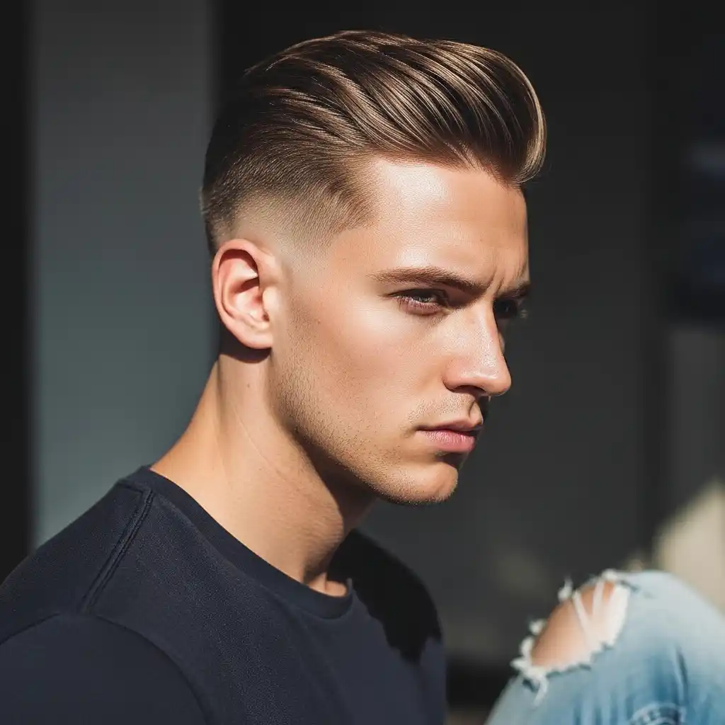 29 Slicked-Back Hairstyles for Men: Elevate Your Look with Classic and Modern Styles 2 Modern Slicked B