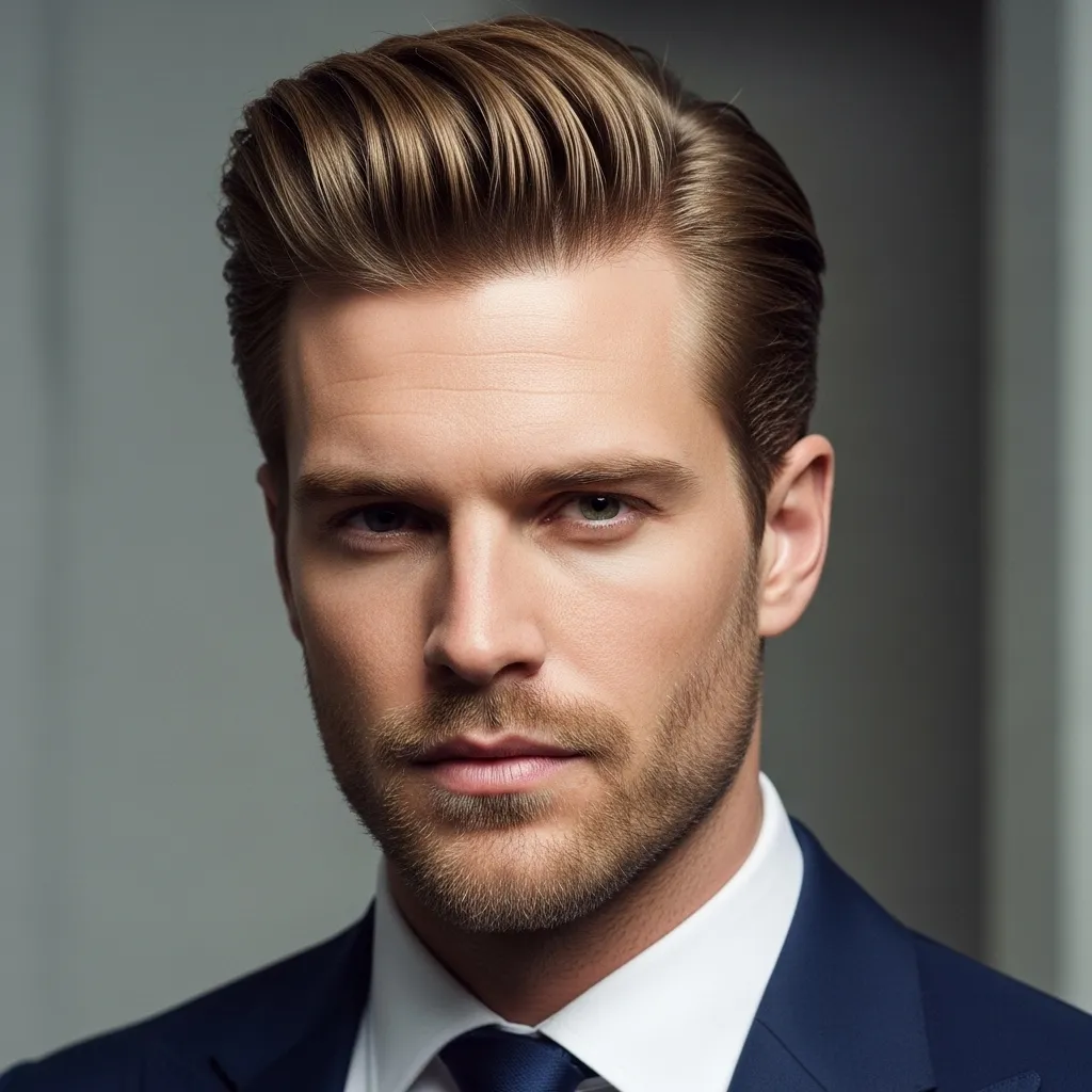 23 Bold Pompadour Hairstyles for a Confident Look 2 Modern Textured Pompadour for men