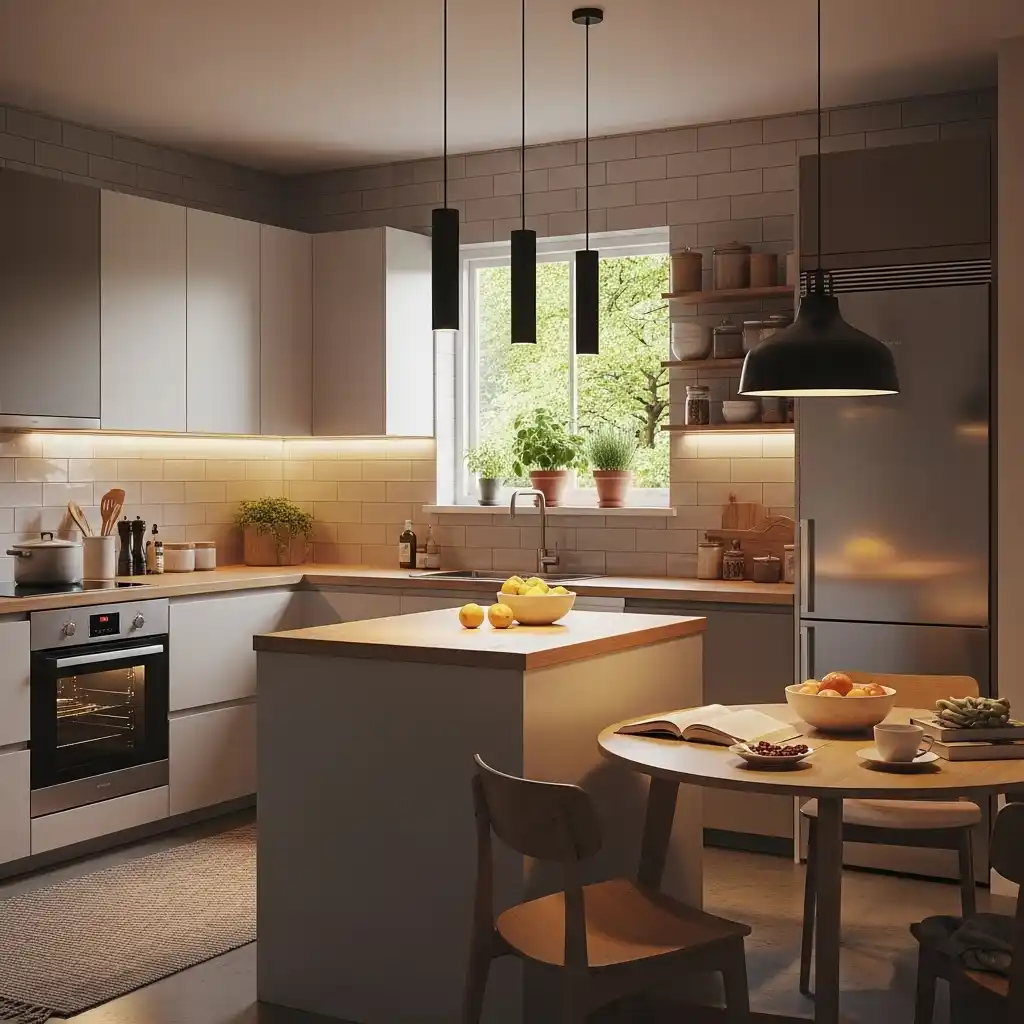 22 Small Kitchen Decor Ideas with Big Style Impact 18 Monochrome Color Scheme for Cohesion