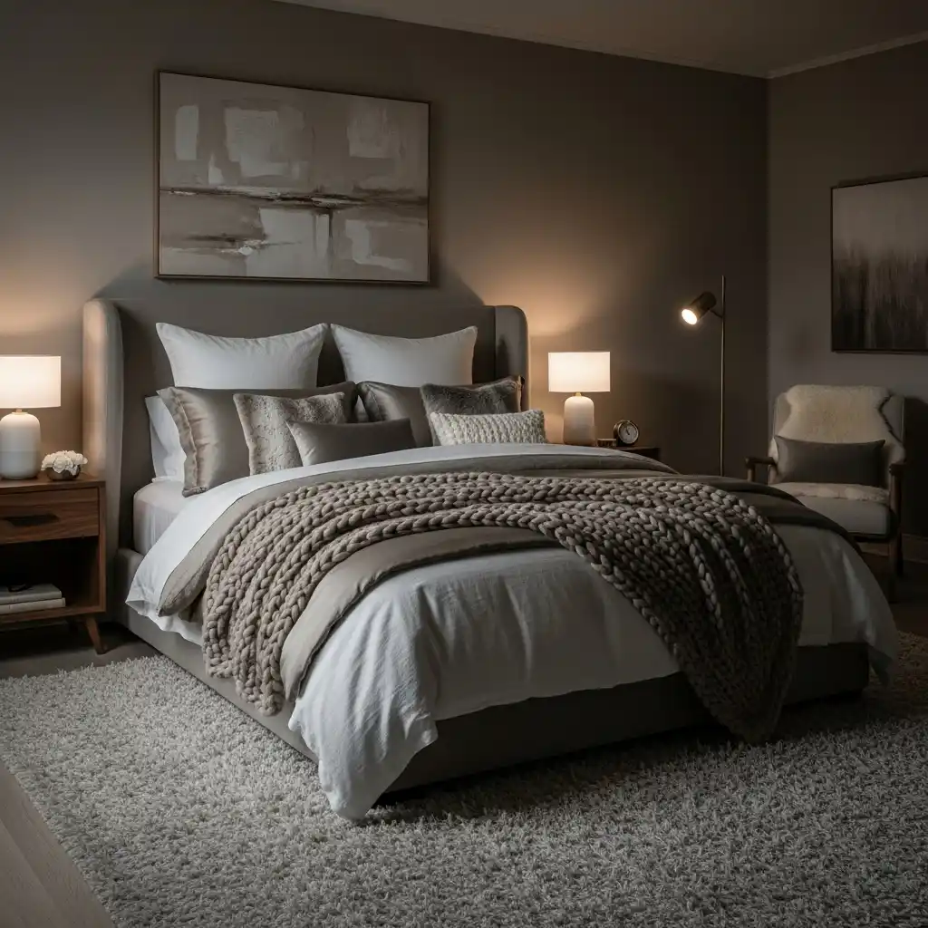24 Moody Bedroom Inspirations for a Dramatic Look 15 Moody Taupe Comfort