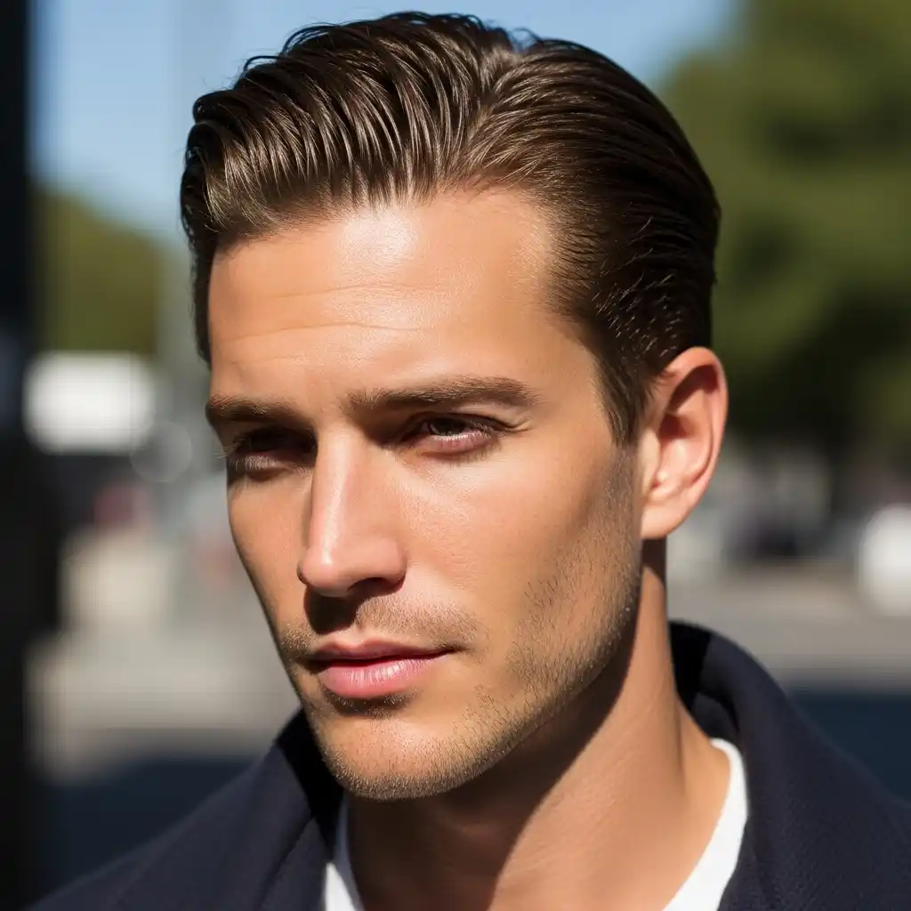 29 Slicked-Back Hairstyles for Men: Elevate Your Look with Classic and Modern Styles 15 Natural Finish Slicked Back Hair