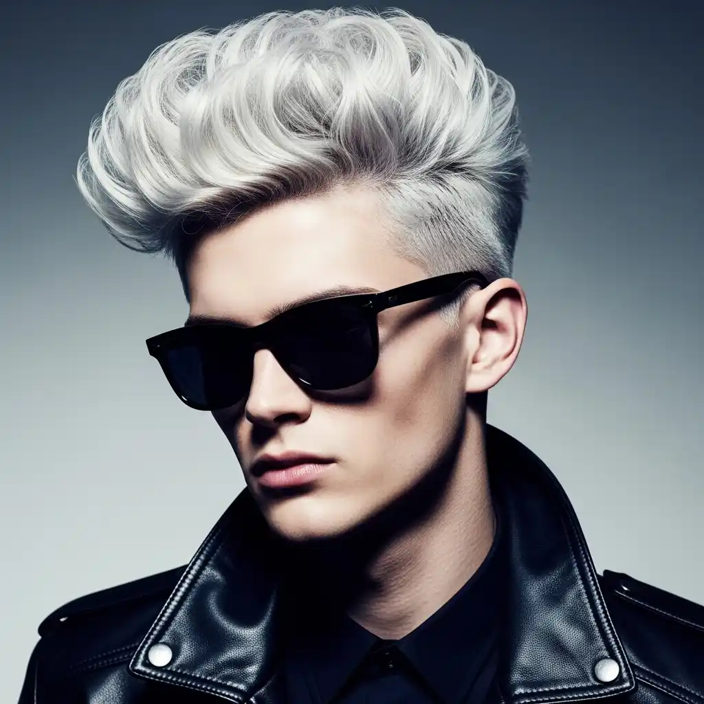 34 Trendy Hair Color Ideas for Men: Stand Out with Highlights 2 Platinum Silver Highlights