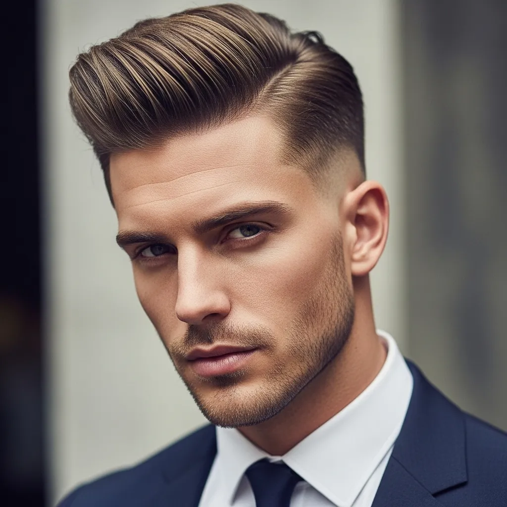 23 Bold Pompadour Hairstyles for a Confident Look 19 Pompadour with Low Undercut for men