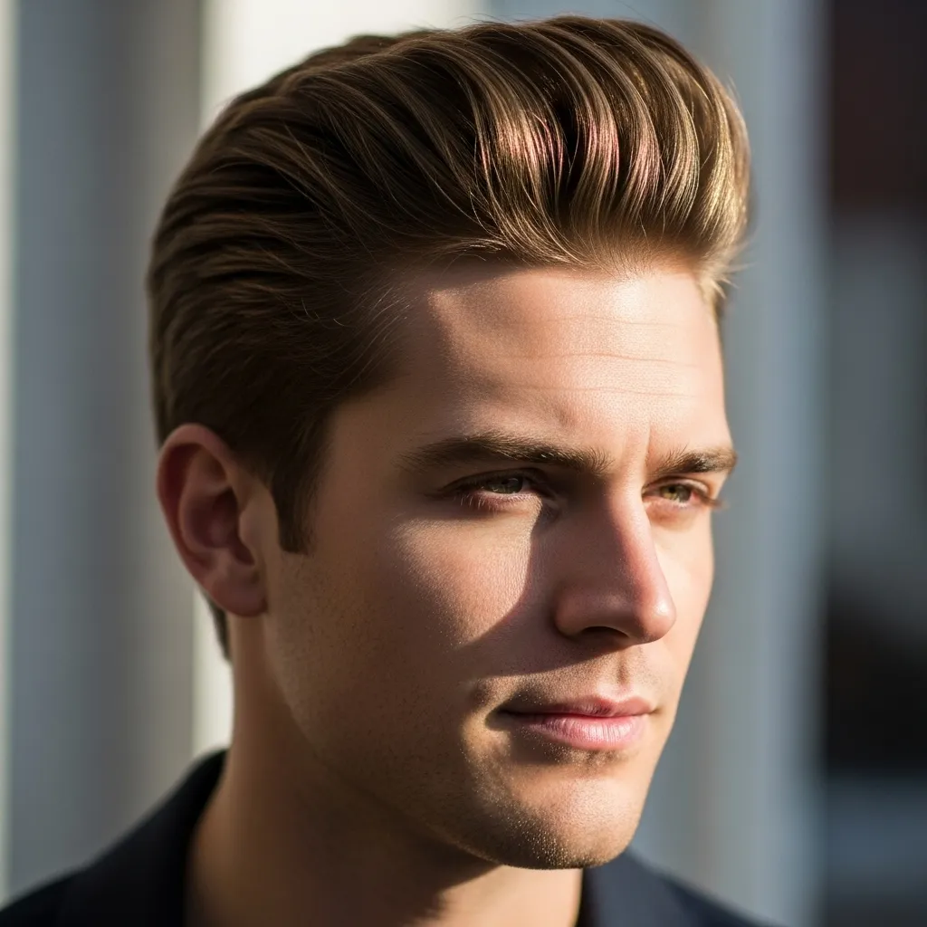 23 Bold Pompadour Hairstyles for a Confident Look 21 Pompadour with Natural Finish haircuts
