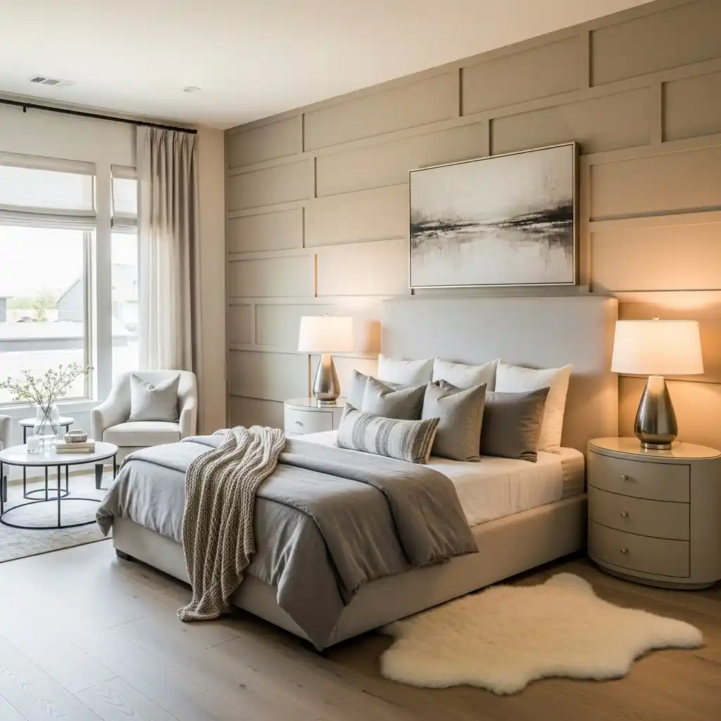 23 Master Bedroom Decor Ideas for a Cozy Luxe Retreat 8 Rich Textured Accent Wall