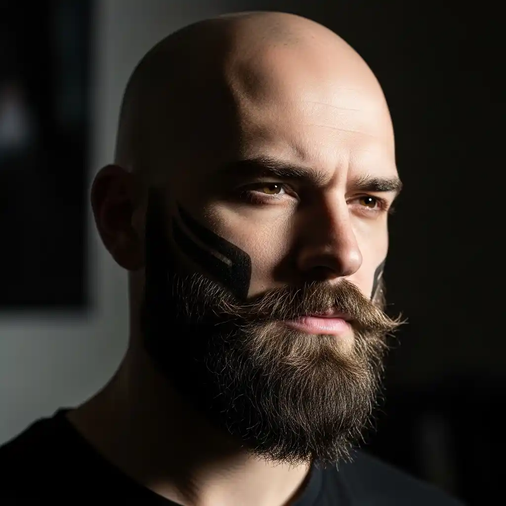 46 Bold Beard Styles to Complement Your Bald Look: A Comprehensive Style Guide 27 Sculpted Beard for Bald Look