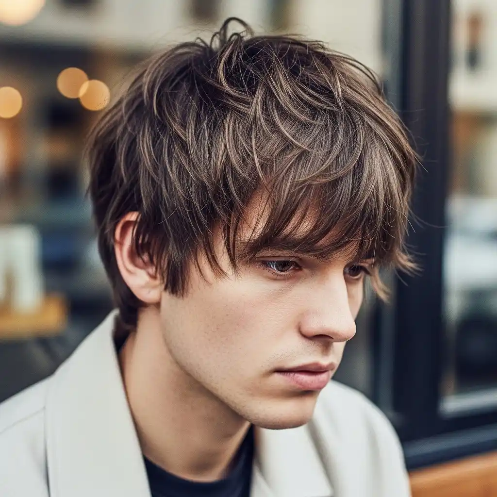 25 Trendy Men’s Fringe Hairstyles for 2026: Inspiration, Tips, and Color Ideas 17 Shaggy Fringe Style
