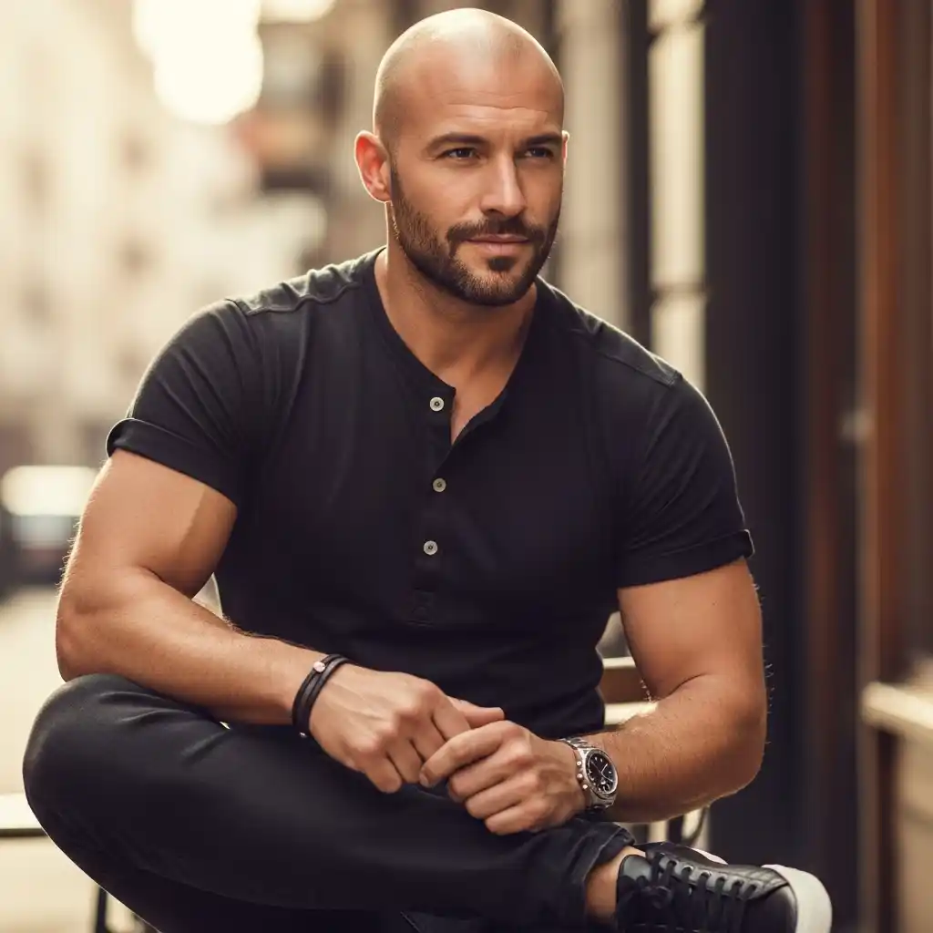 35 Game-Changing Hairstyles for Balding Men: Boost Confidence and Style 26 Shaved with Designer Stubble