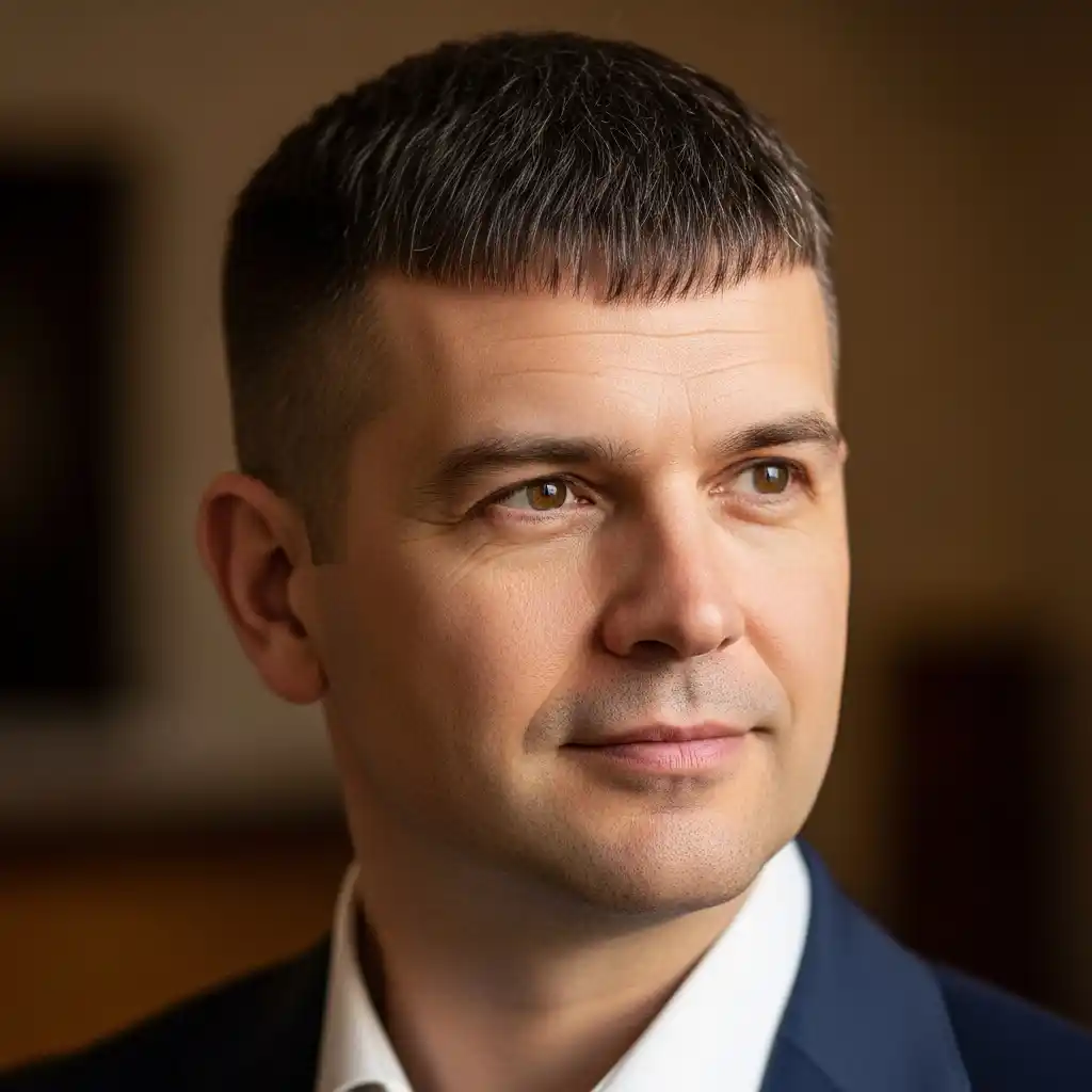 35 Game-Changing Hairstyles for Balding Men: Boost Confidence and Style 10 Short Caesar Cut 1