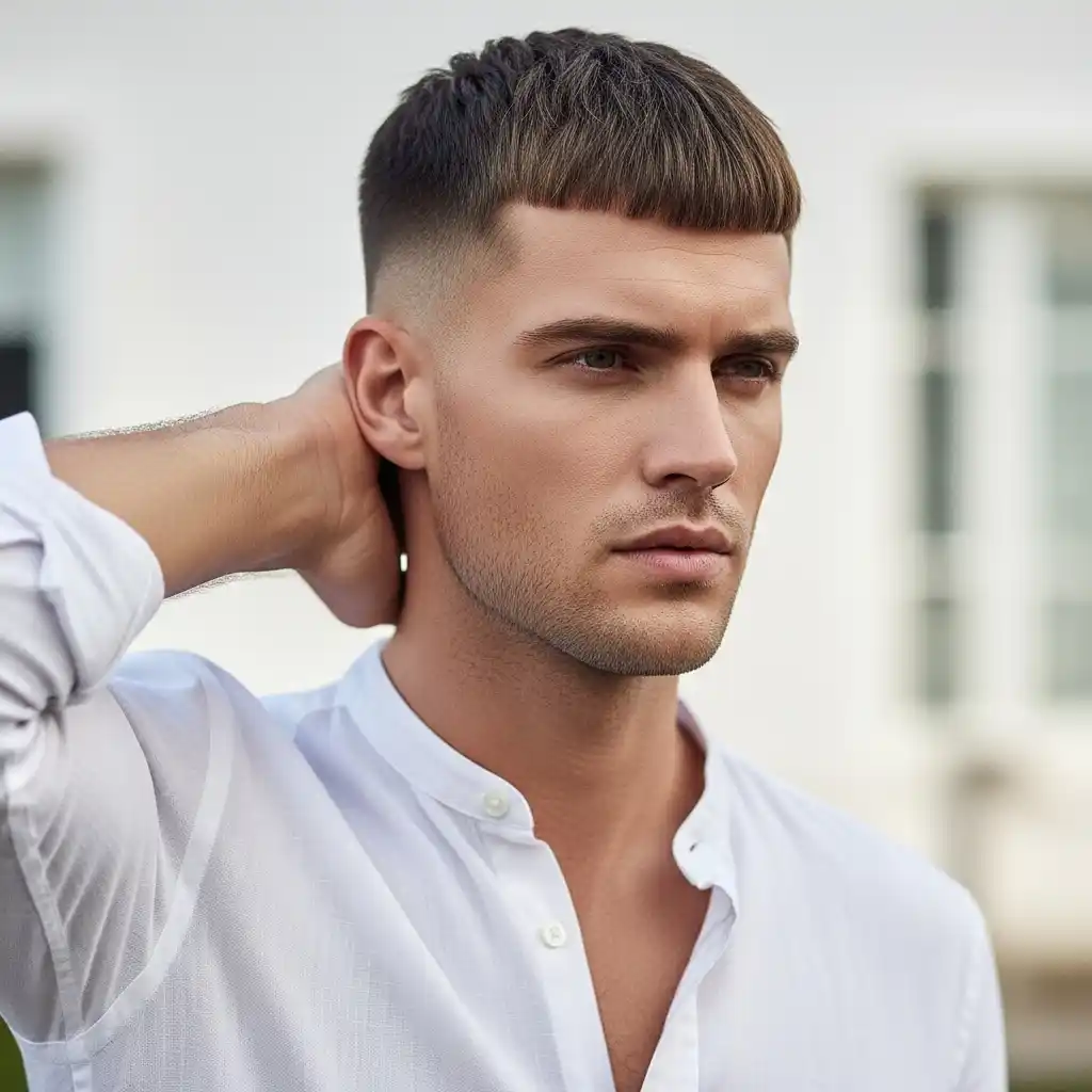 Top 30 Trendsetting Summer Hairstyles for Men in 2024: From Classic Cuts to Bold New Waves 12 Short Caesar Cut